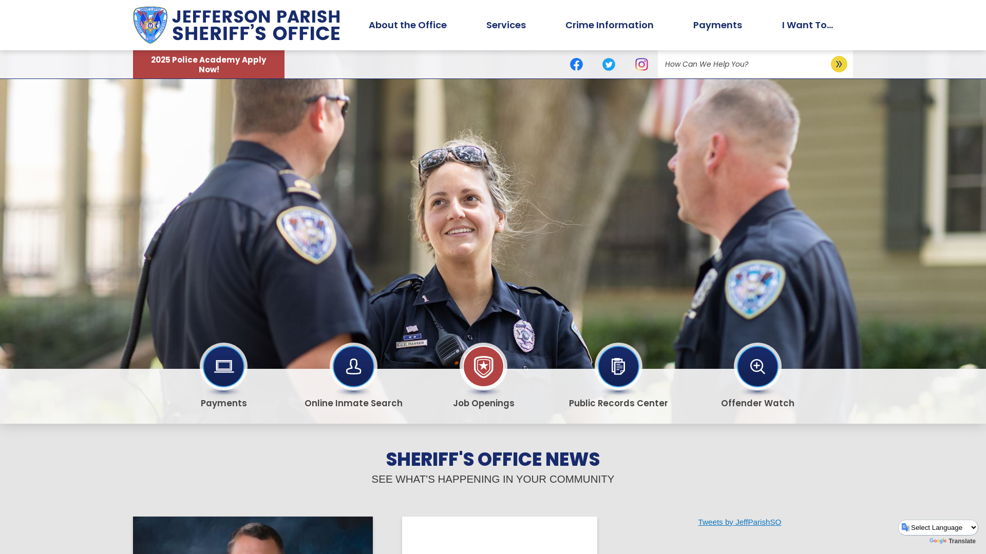 Jefferson Parish Sheriff, LA - Official Website | Official Website