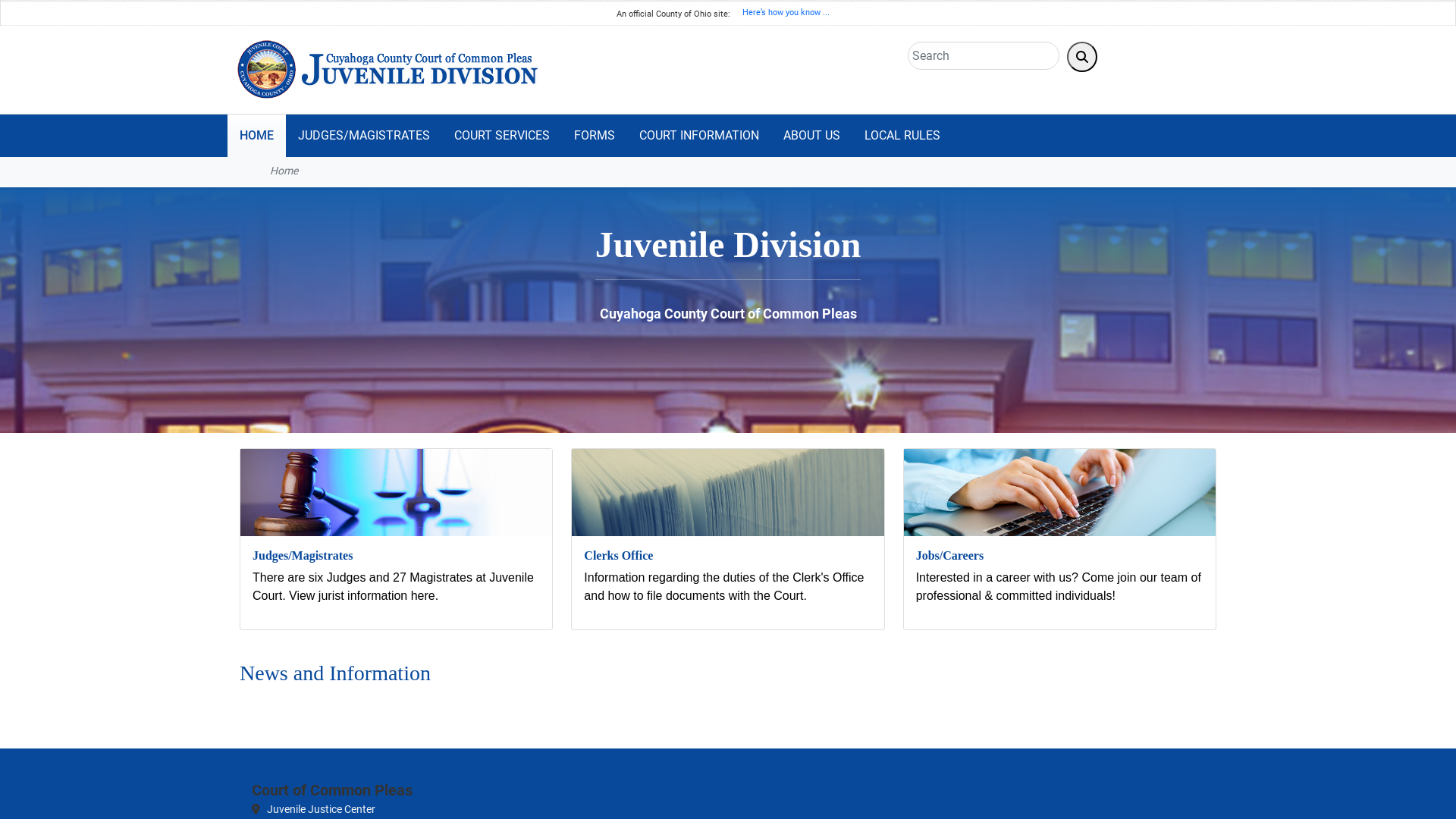 Juvenile Division - Cuyahoga County Court of Common Pleas