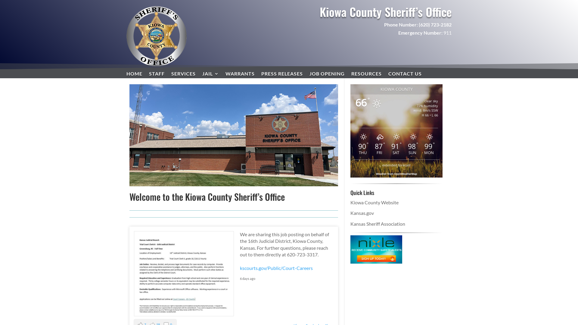 Kiowa County Sheriff