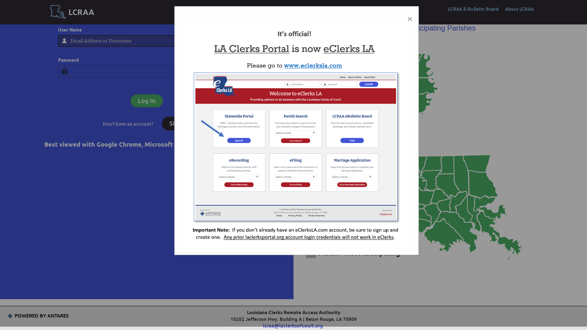 Louisiana Land and Marriage Records Search | LCRAA