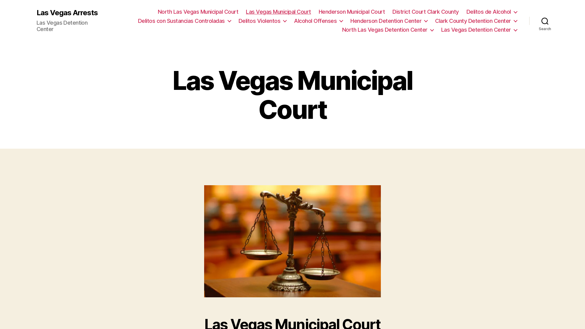 Las Vegas Municipal Court - Las Vegas Arrests