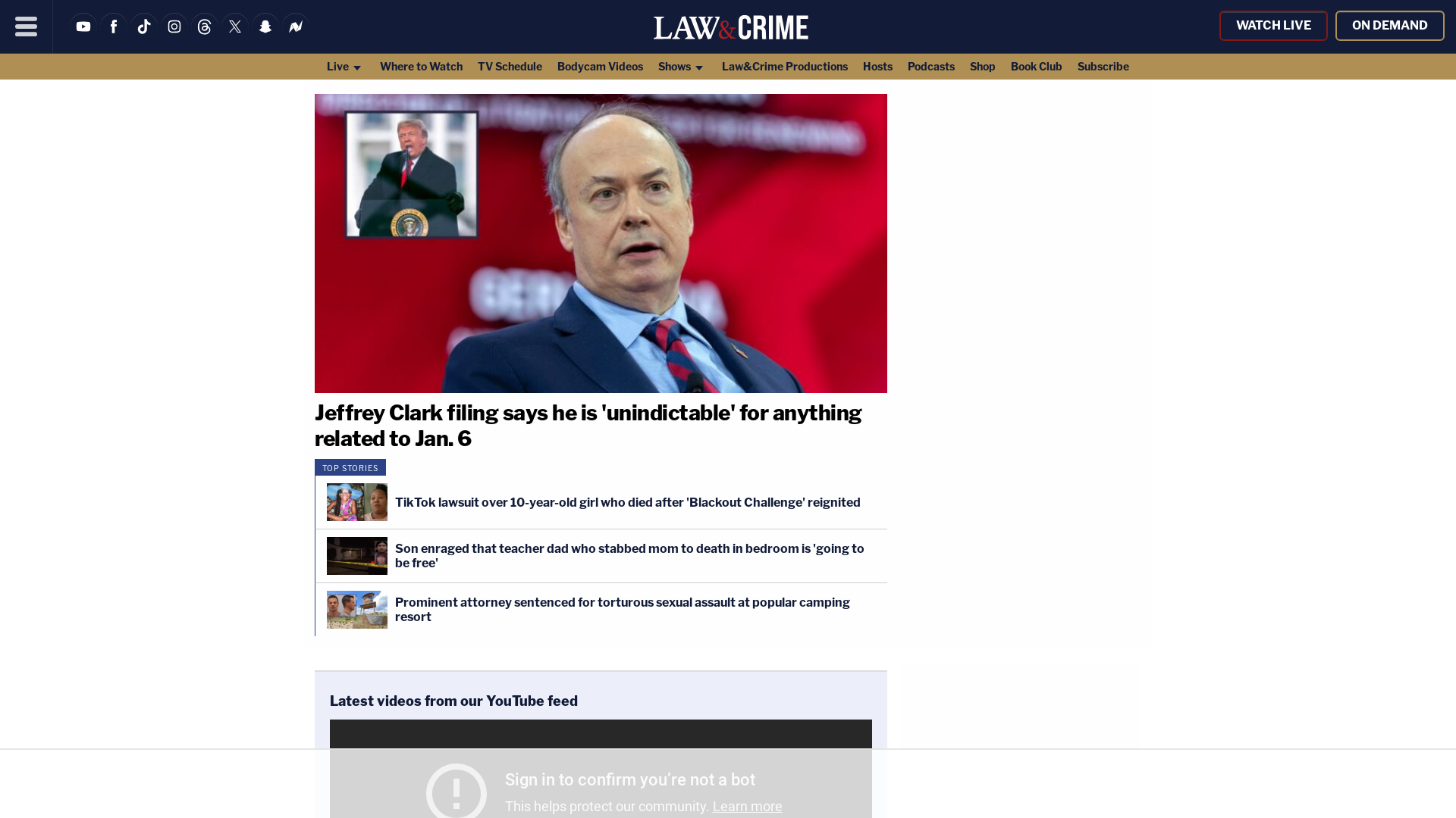 Law & Crime - Law and Crime News