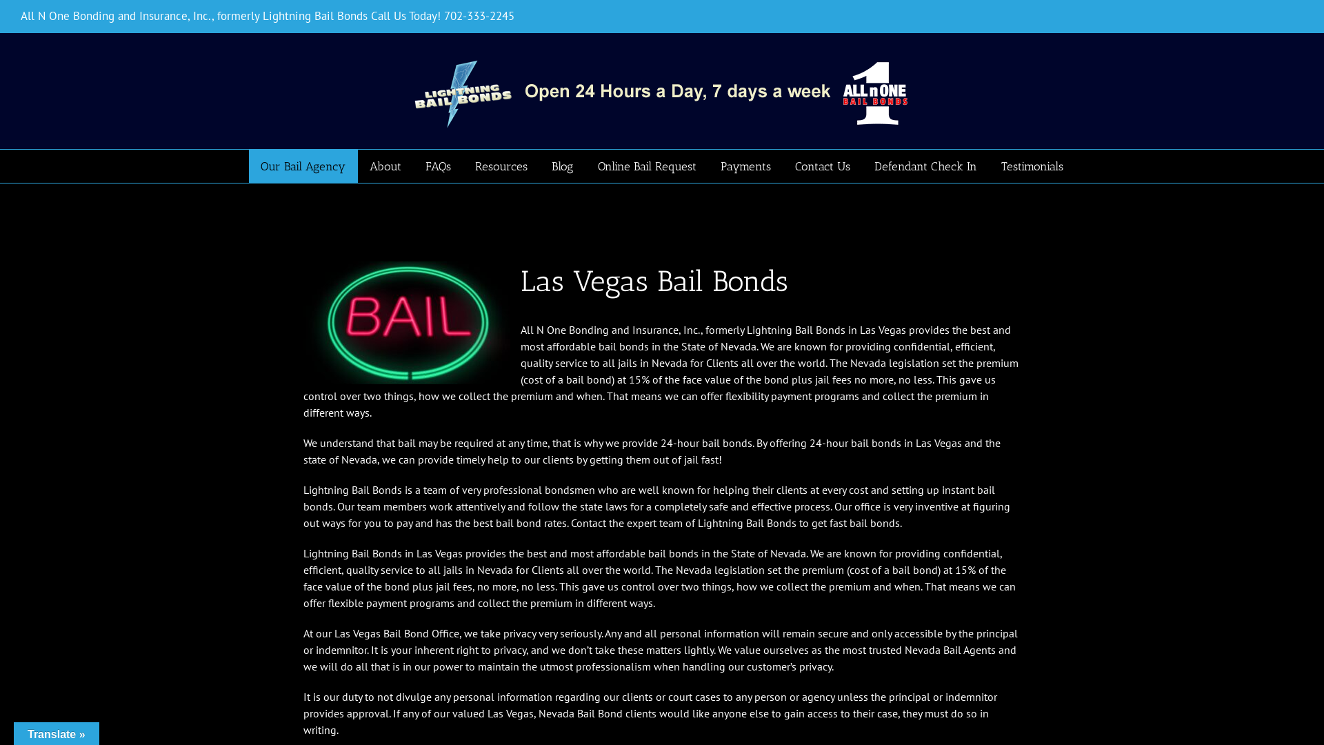 Lightning Bail Bonds | Bail Bondsman in Las Vegas, NV