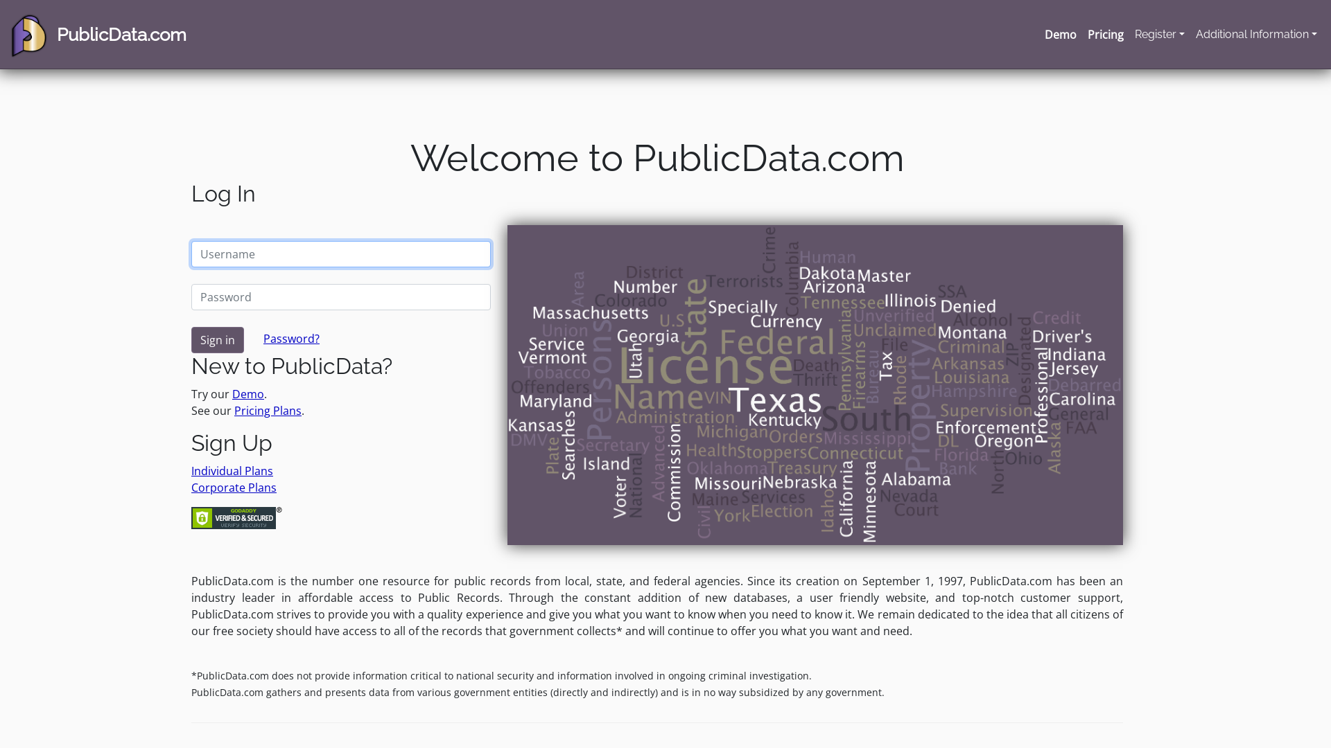 PublicData.com Home | Public Records