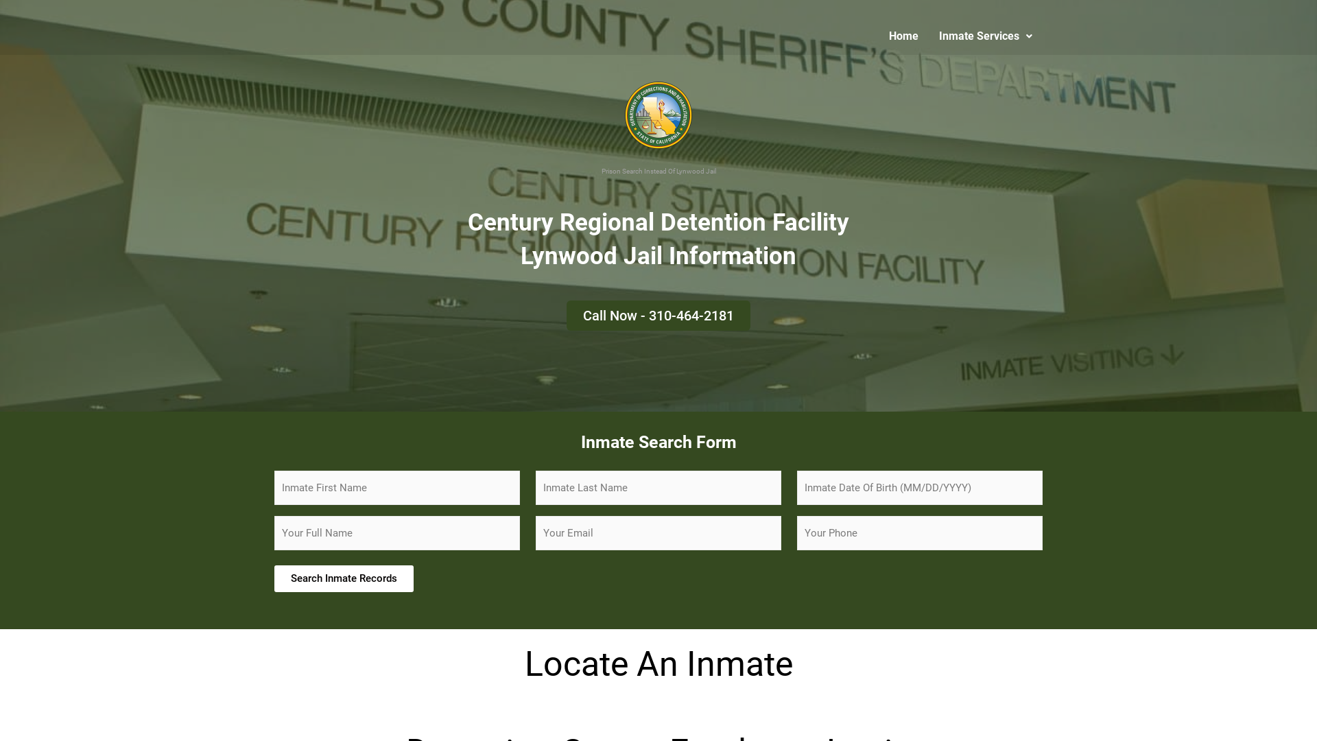 Century Regional Detention Facility Find Inmate Lynwood Jail