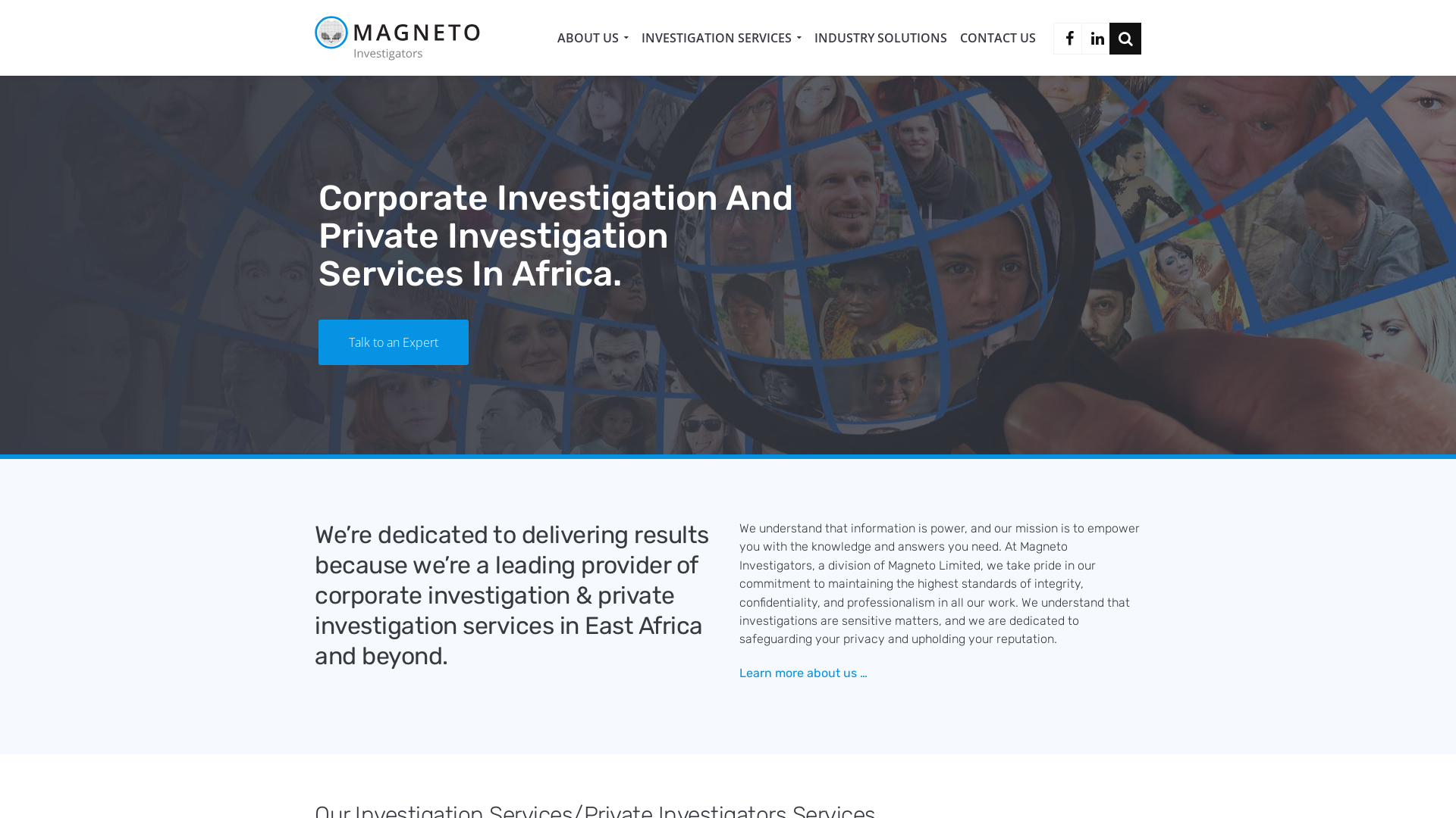 Corporate Investigations & Private Investigation Services In Uganda, East Africa | Magneto Investigators