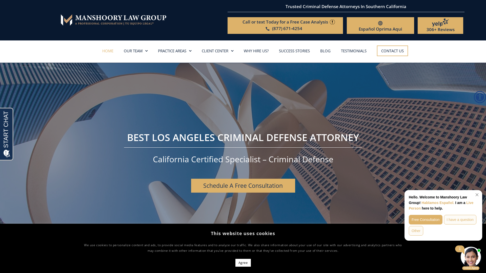 Los Angeles Criminal Defense Attorney | CA Law Firm | Manshoory Law - tu equipo legal