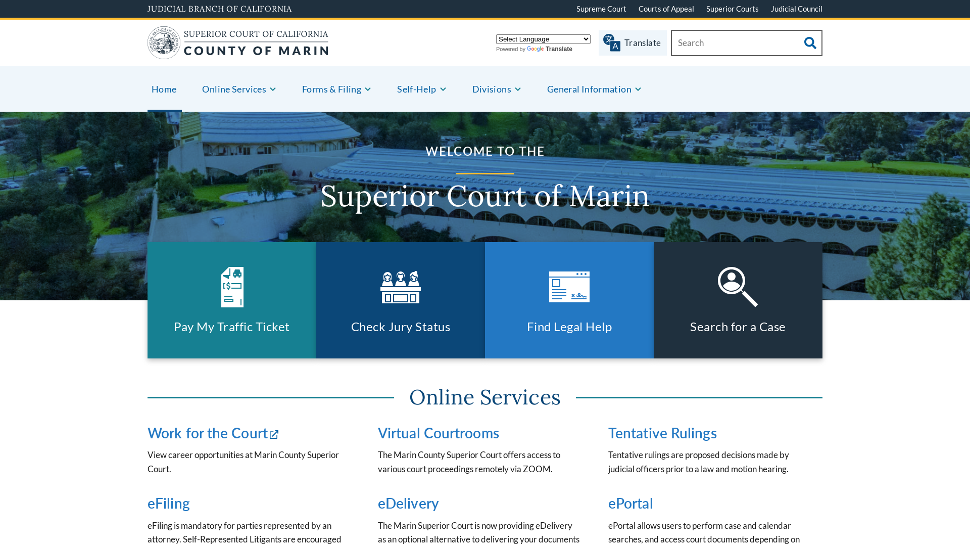 Home | Superior Court of California | County of Marin