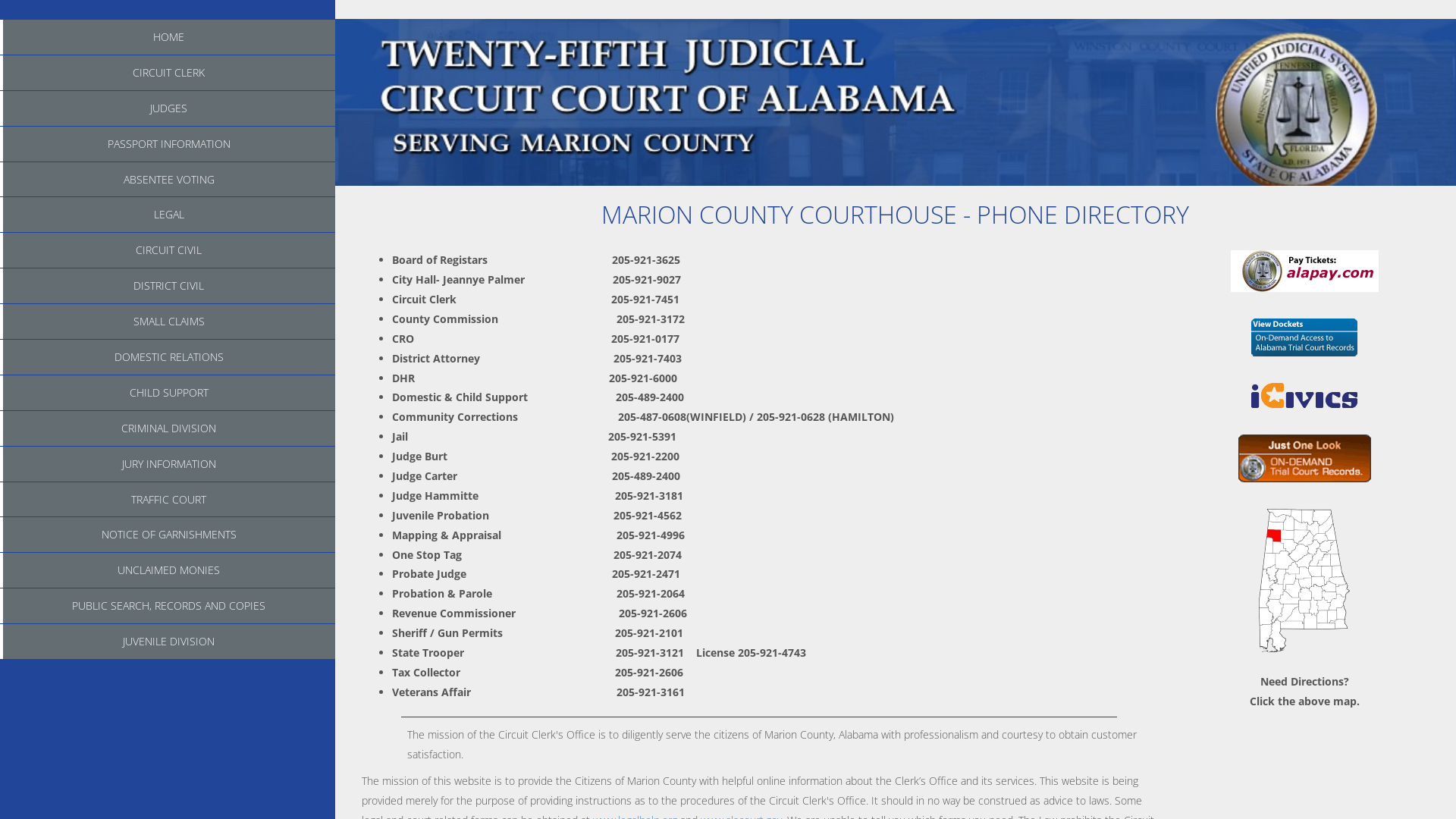 Marion County - Twenty-Fifth Circuit Court of Alabama