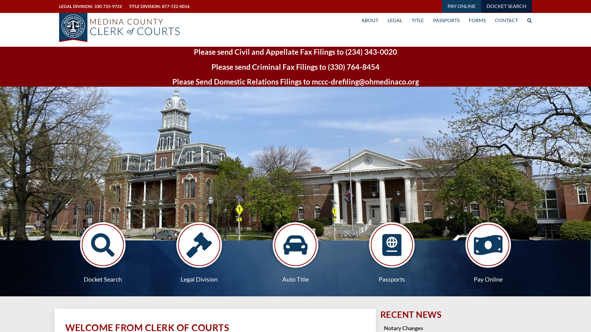 Medina County Clerk of Courts - Medina County Clerk of Courts