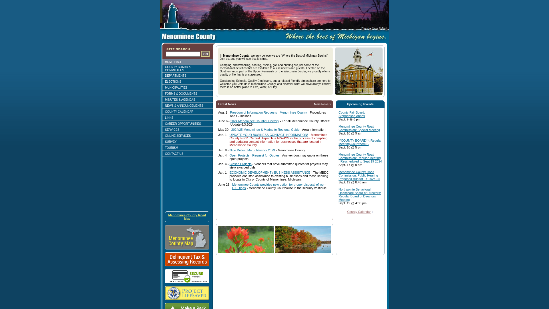 The Official Menominee County Government Web Site