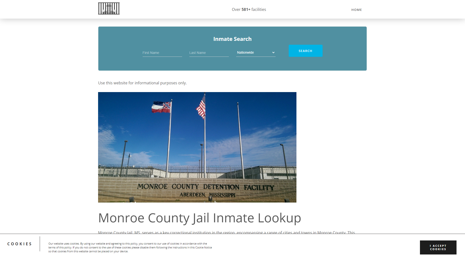 Monroe County Jail Roster Lookup, MS, Inmate Search