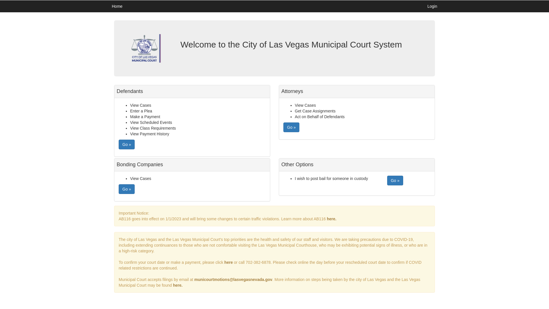 Las Vegas Municipal Court | Las Vegas Municipal Court