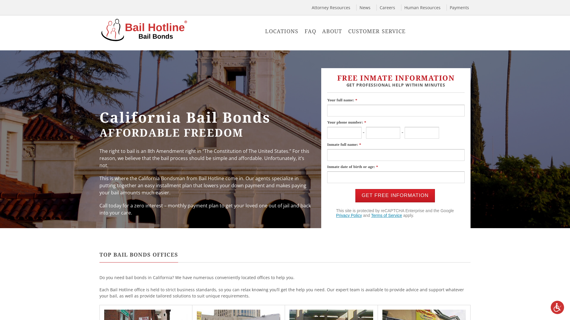 California Bail Bonds | Bail Bondsman | Bail Hotline