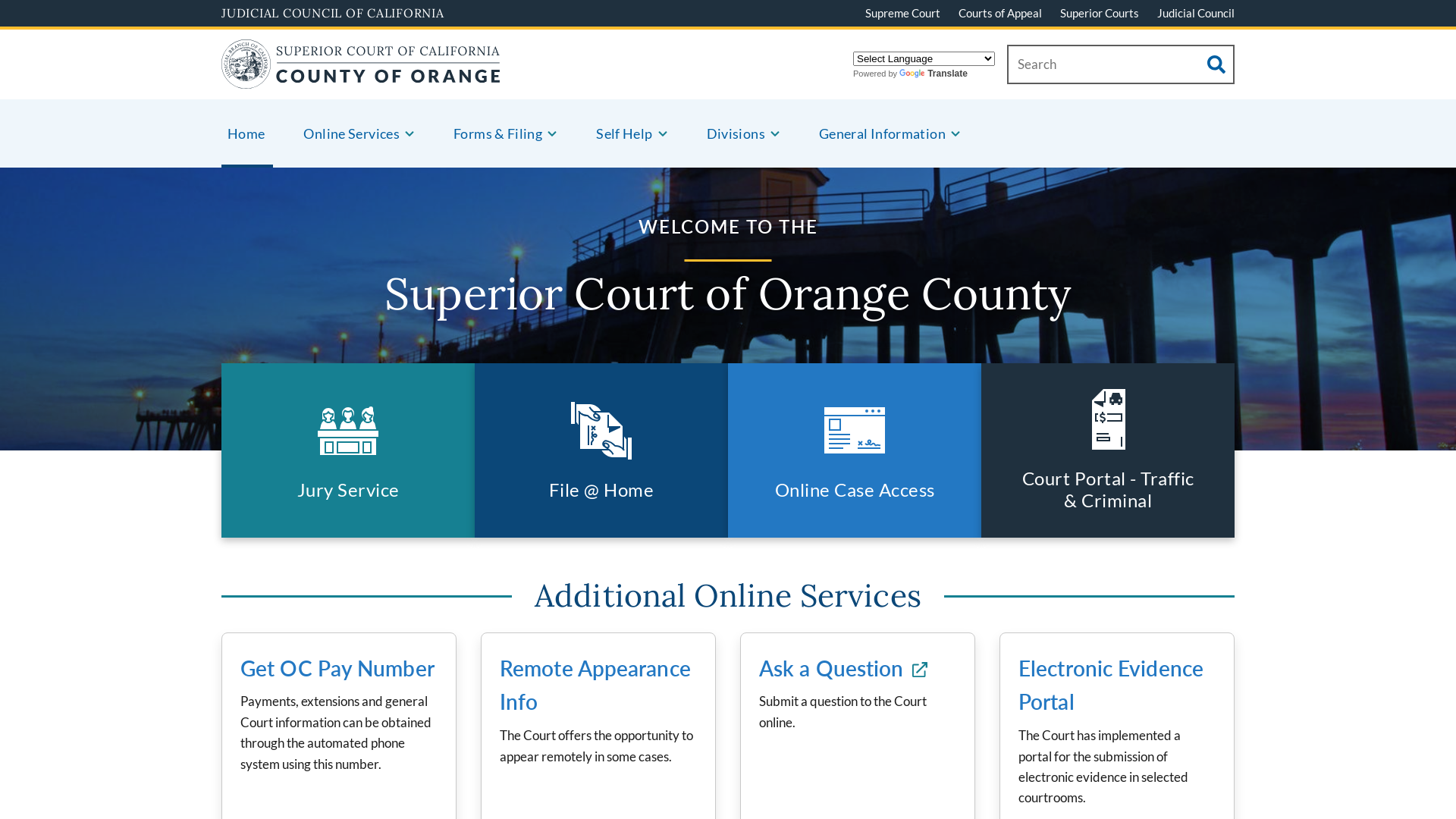 Home | Superior Court of California | County of Orange