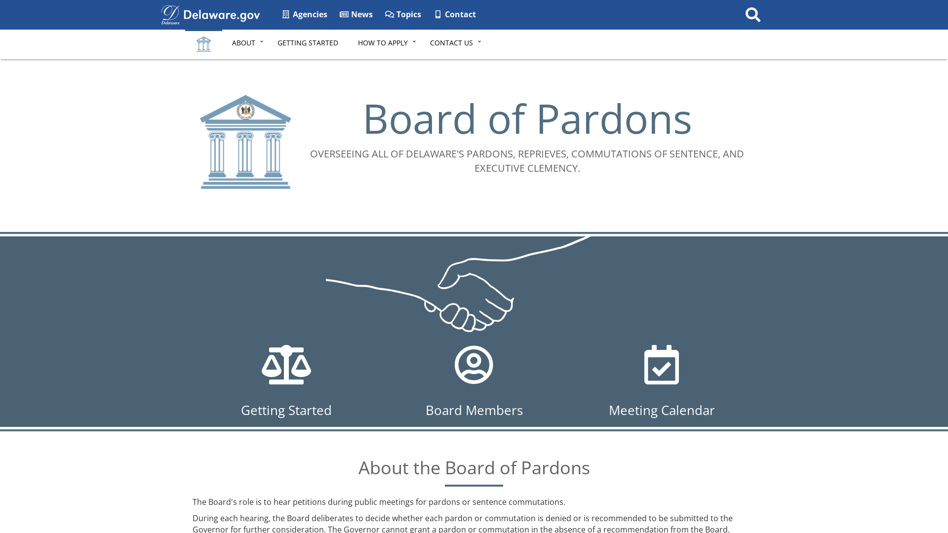 Board of Pardons - State of Delaware -