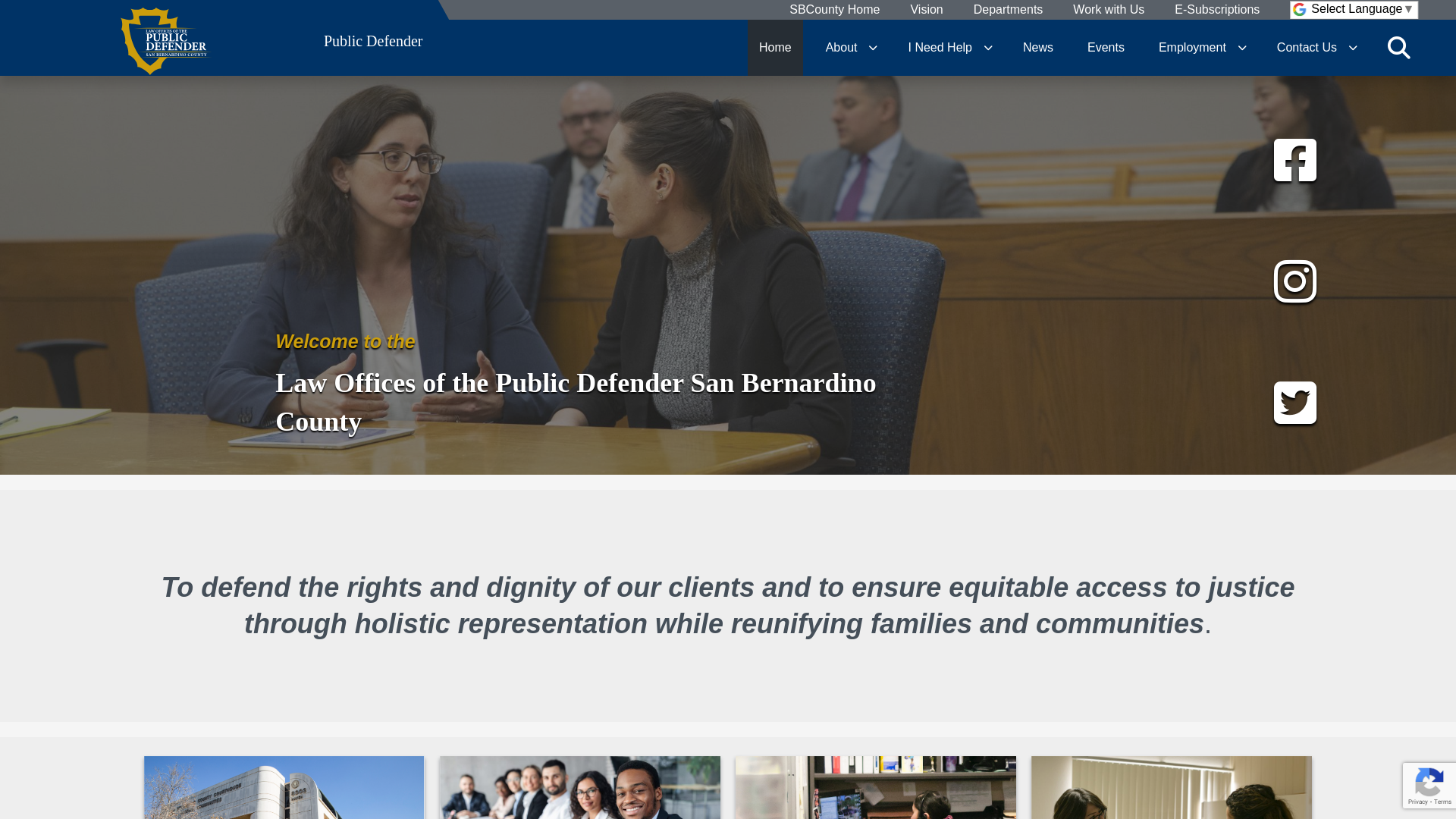 Public Defender – County of San Bernardino – Public Defender