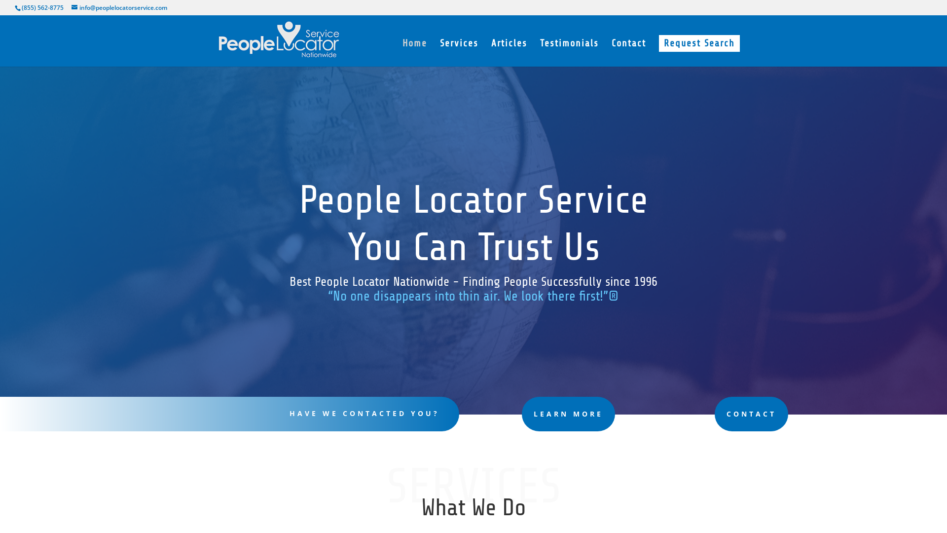 Home | People Locator Service