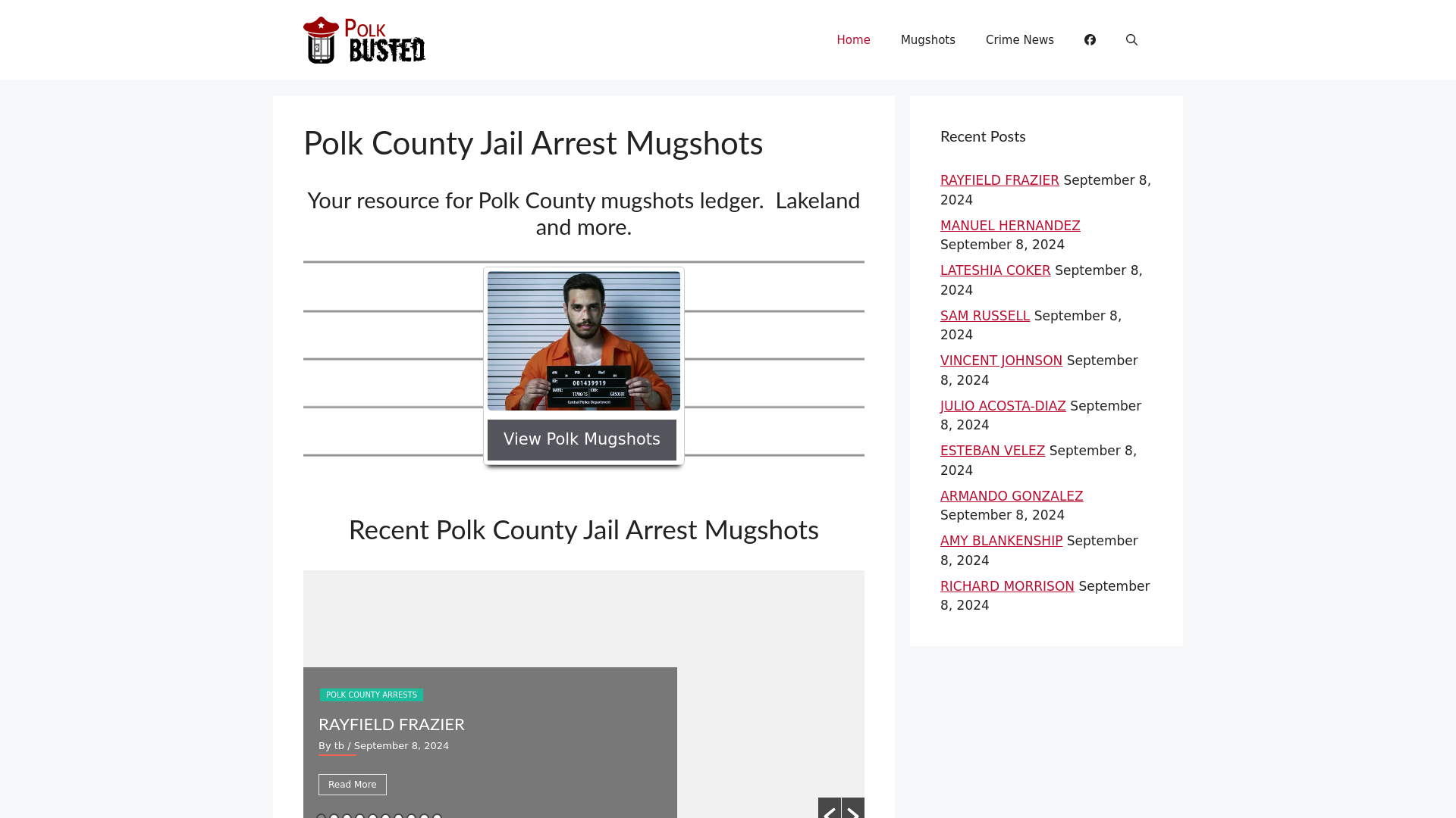 Polk Busted - Polk County Jail Arrest Mugshots