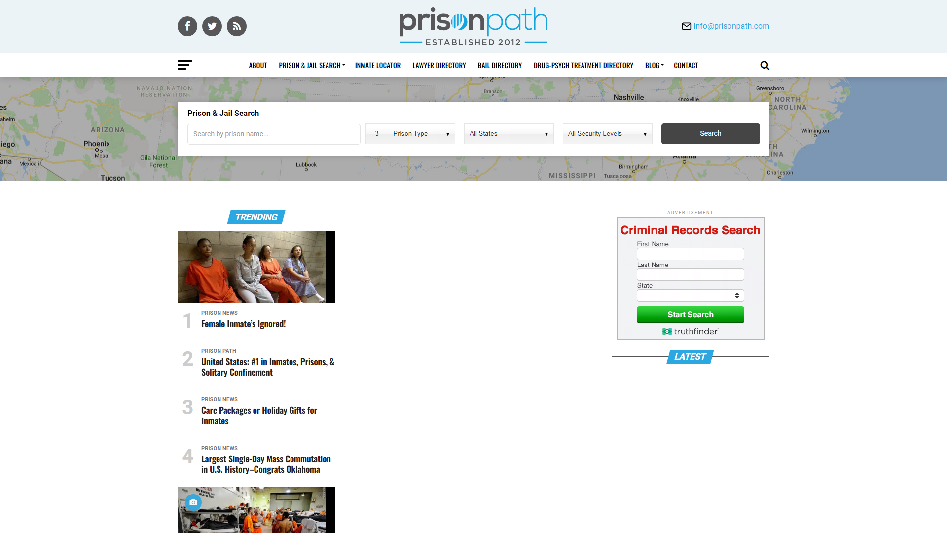 Home - Prison Inmate Search & Locator - Prison News | Prison Path