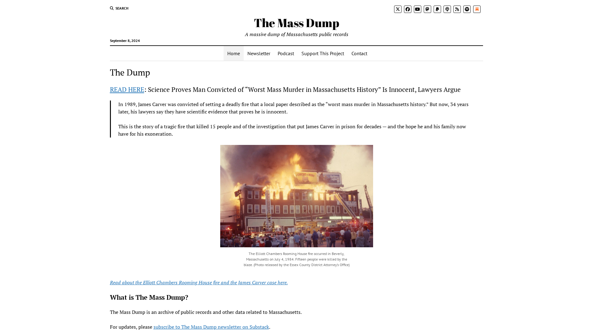 The Mass Dump – A massive dump of Massachusetts public records