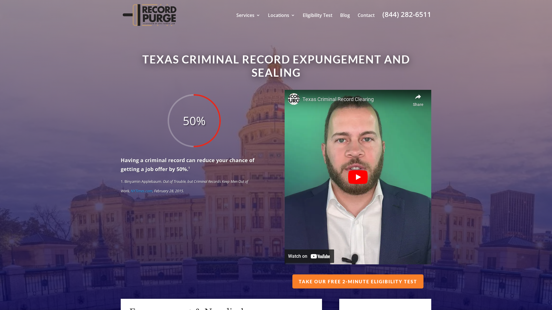 Criminal Record Expungement | Free Eligibility Test