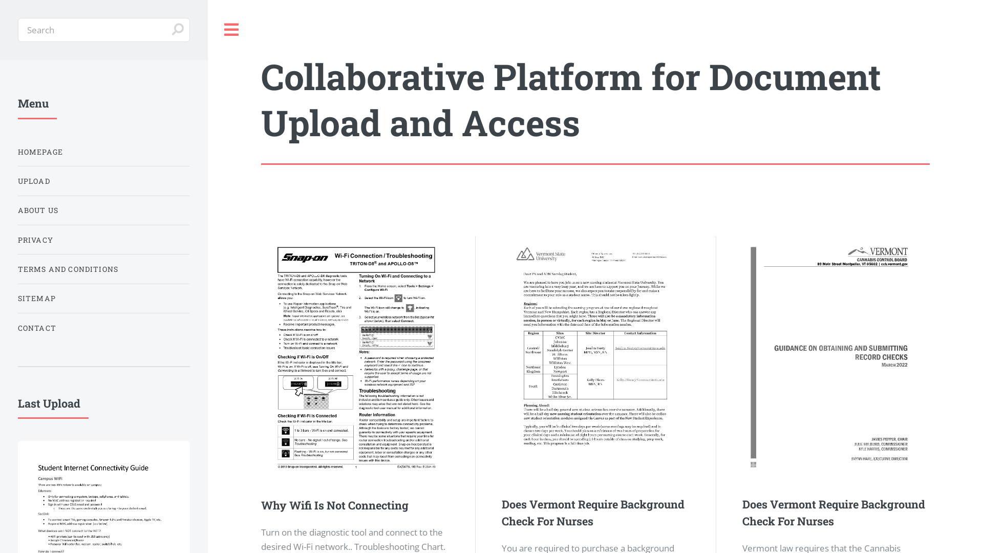 Collaborative Platform for Document Upload and Access - road2recall.org