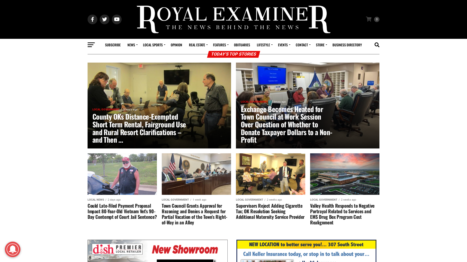 Front Page - Royal Examiner