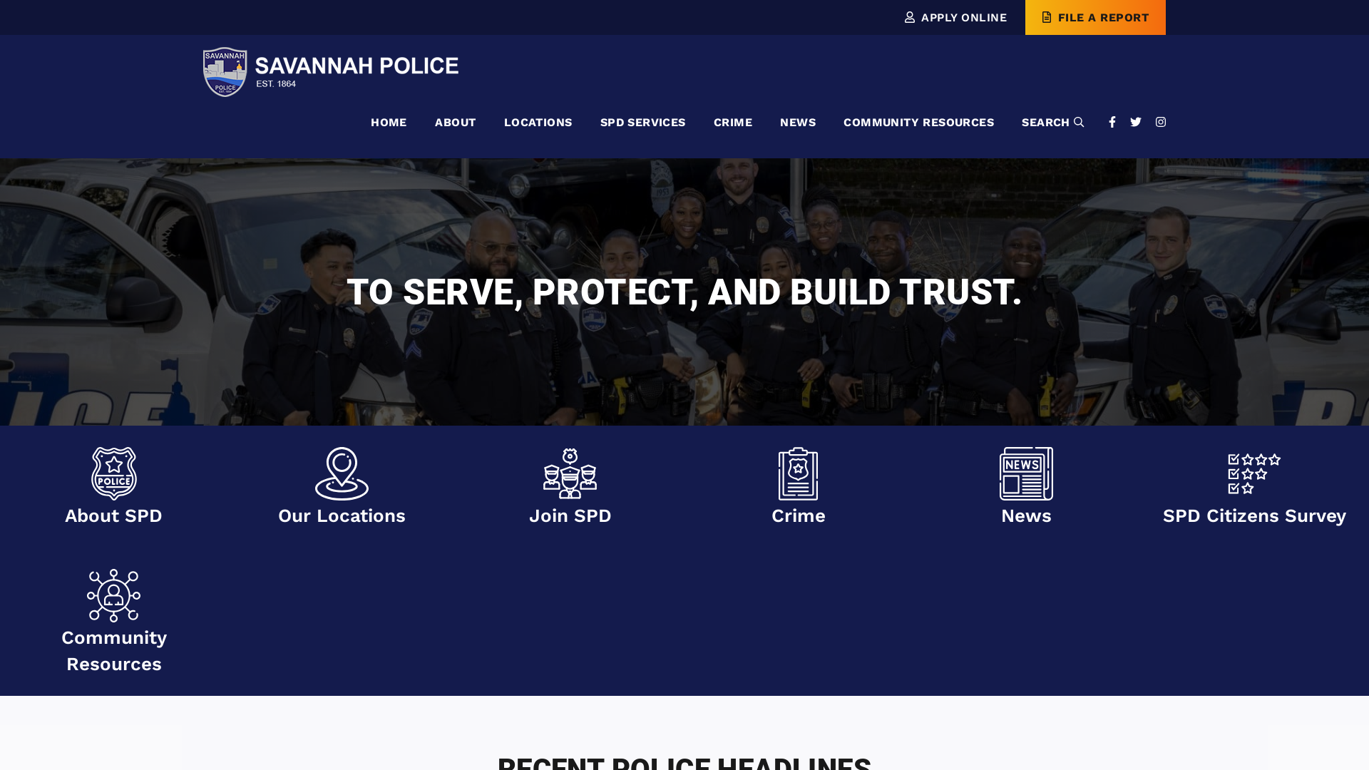 Savannah Police Department - SAVANNAH POLICE