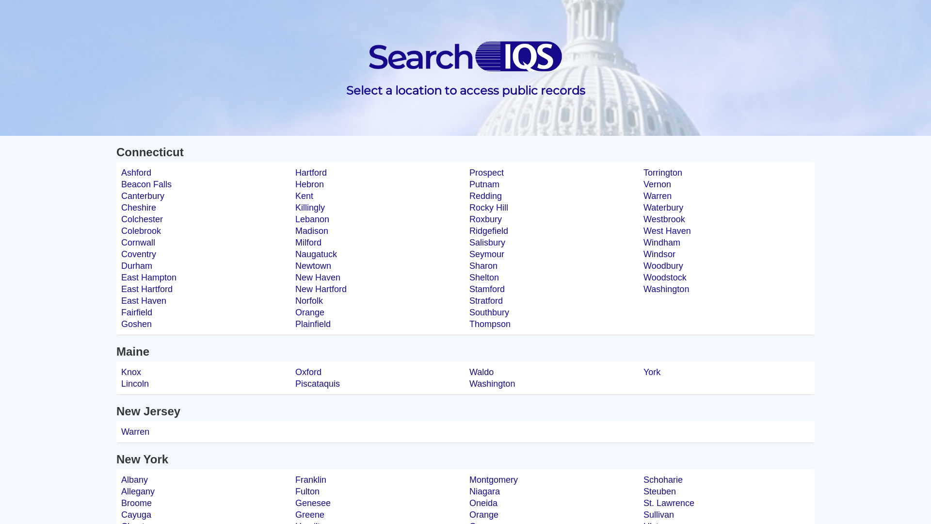 Search Online Records - SearchIQS