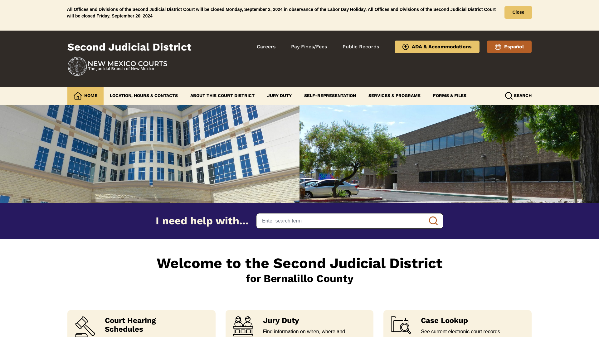 Home - Second Judicial District