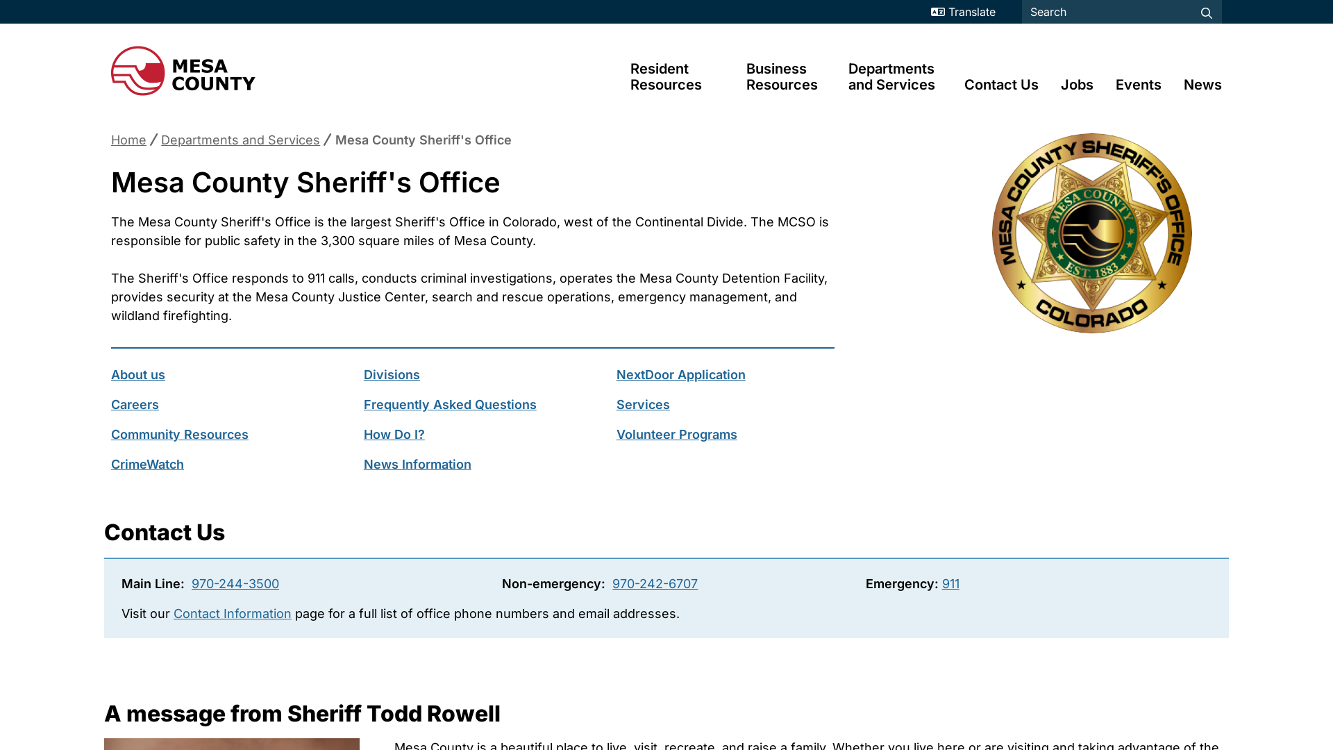 Mesa County Sheriff