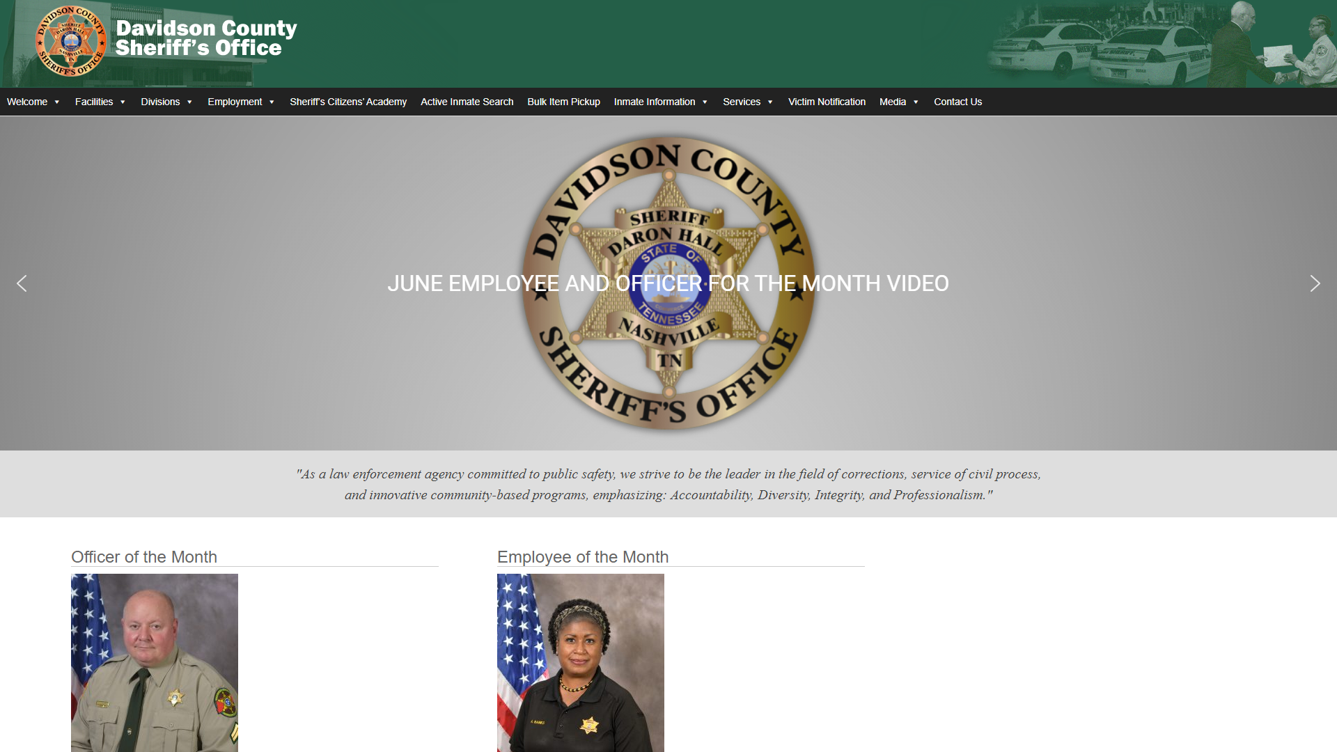 Davidson County Sheriff – Nashville Tennessee – Davidson County Sheriff – Nashville Tennessee