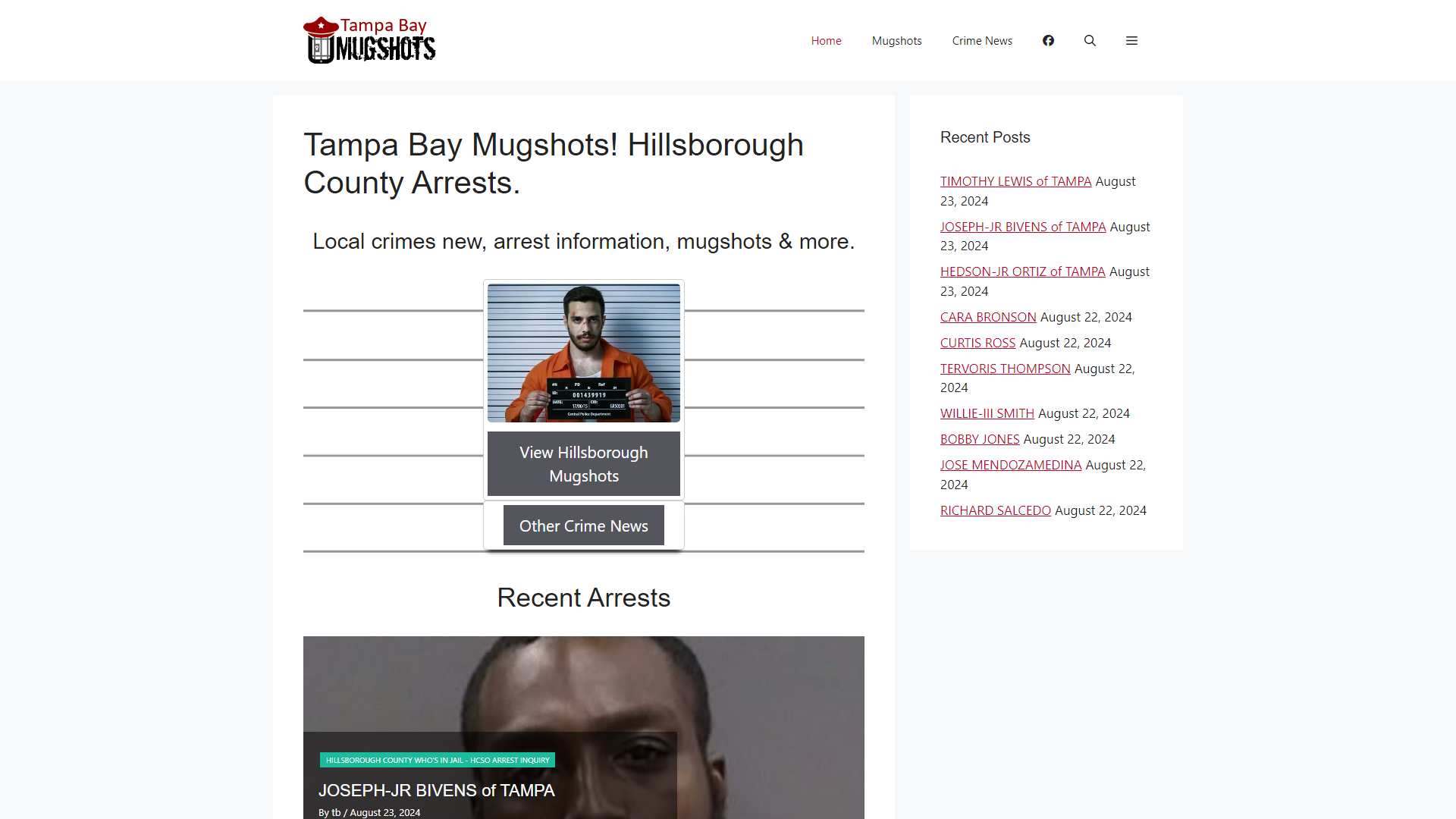 Tampa Bay Mugshots - Hillsborough County Arrests