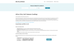 Alice City Jail, TX Inmate Search, Jail Roster, Bookings