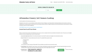 Allamakee County Jail Roster Lookup, IA, Inmate Search