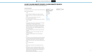 ALVIN S GLENN INMATE SEARCH. GLENN INMATE SEARCH | Alvin s glenn inmate search. How can i locate an inmate. Federal jail inmate