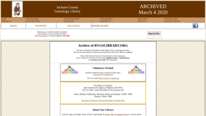 Jackson County Genealogy Library