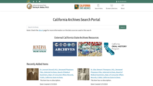 California Archives Search Portal