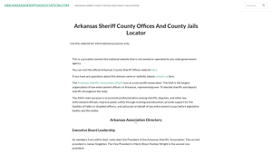 About Arkansas Sheriffs