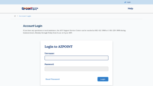 AZPoint Servicing Agency > Account Login