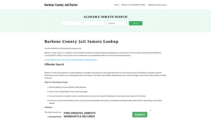 Barbour County Jail Roster Lookup, AL, Inmate Search