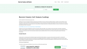 Barrow County Jail Roster Lookup, GA, Inmate Search