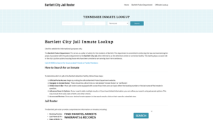 Bartlett City Jail, TN Inmate Search, Jail Roster, Bookings