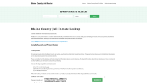 Blaine County Jail Roster Lookup, ID, Inmate Search