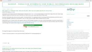 Doxpop - Tools for Attorneys and Public Information Researchers