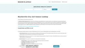 Blytheville City Jail, AR Inmate Search, Jail Roster, Bookings