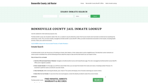 Bonneville County Jail Roster Lookup, ID, Inmate Search