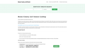 Boone County Jail Roster Lookup, KY, Inmate Search