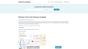 Bossier City Jail, LA Inmate Search, Jail Roster, Bookings